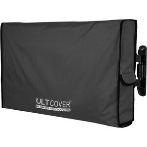 ULTCOVER Waterproof Outdoor TV Cover for 50-54 Flat Screen w/ Mount & Stand BLK